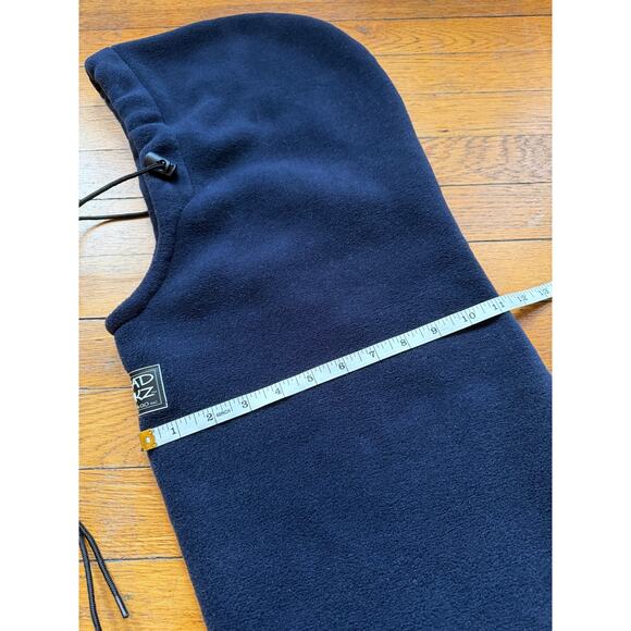 HEAD SOKZ by Gotta Go Inc. Navy Polartec Fleece Hood sz OS - Picture 10 of 10
